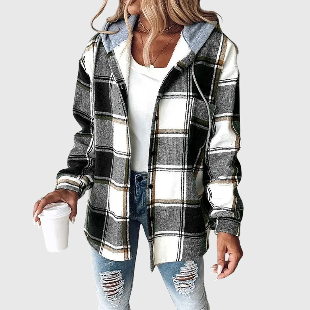 Martina™ | Chaqueta de franela con botones