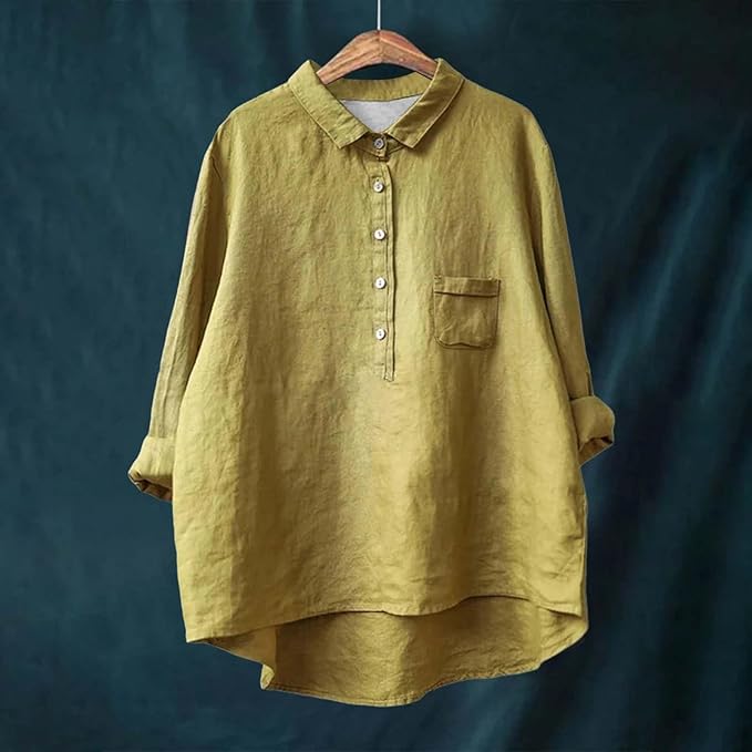 Esmeralda™ Camisa casual de algodón para mujer