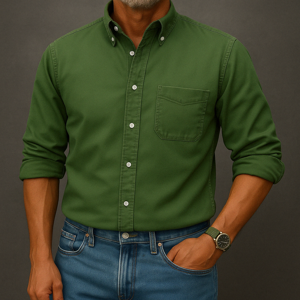 Roberto™ Camisa Clásica de Manga Larga