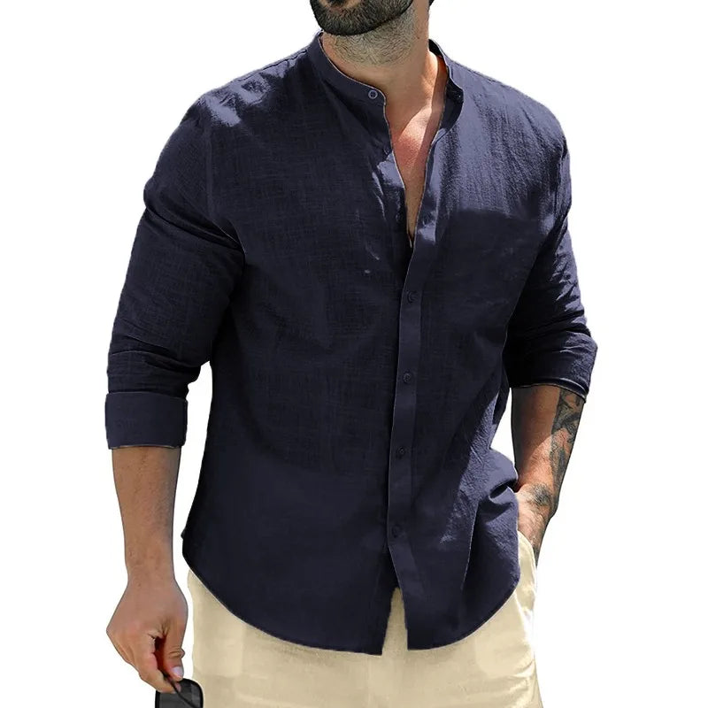 Ernesto™ Camisa Casual Premium de Manga Larga