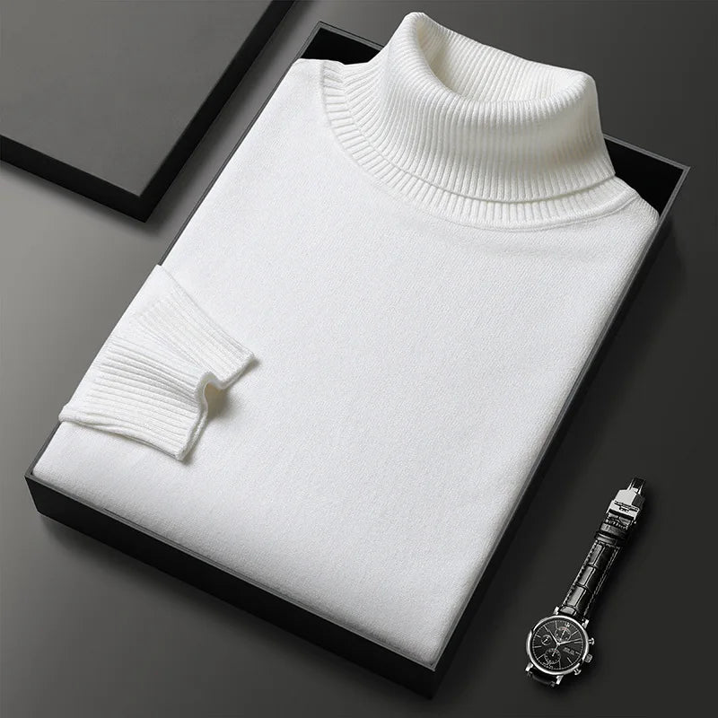 Lucian | Jersey de cuello alto de cashmere