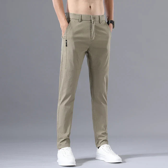 Eden - Pantalón chino clásico para hombre