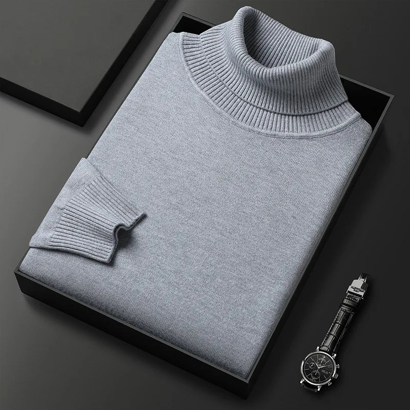 Lucian | Jersey de cuello alto de cashmere