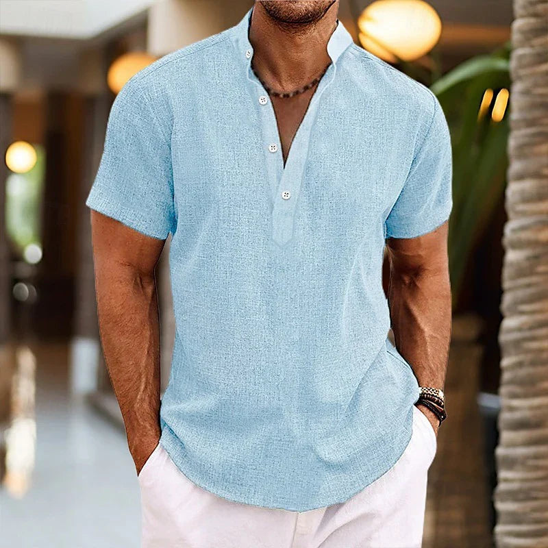 Arsenio™ Camisa Casual Transpirable de Algodón Premium
