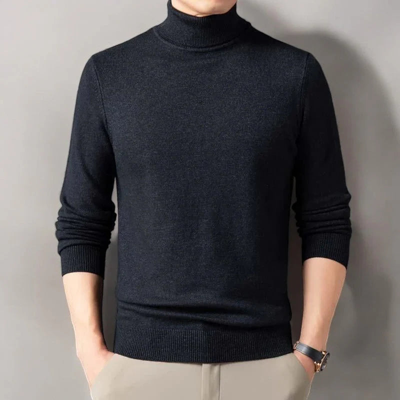 Lucian | Jersey de cuello alto de cashmere