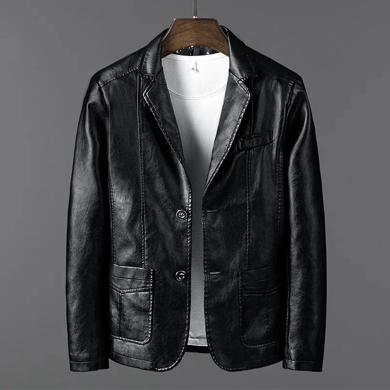 Edison | Chaqueta de cuero vintage para hombre