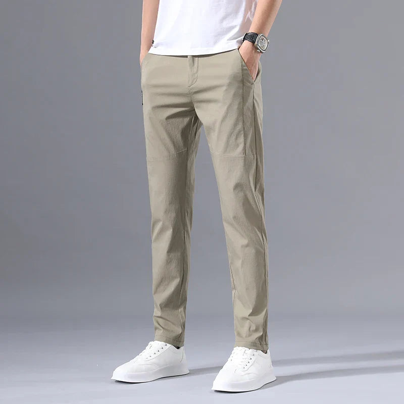 Eden - Pantalón chino clásico para hombre