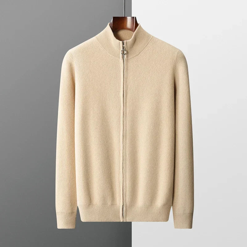 Giovanni Morelli | Men’s 100% Cashmere Full Zip Jumper