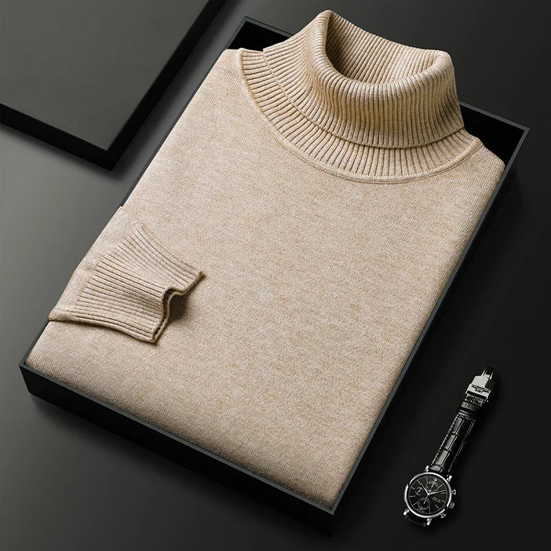 Lucian | Jersey de cuello alto de cashmere