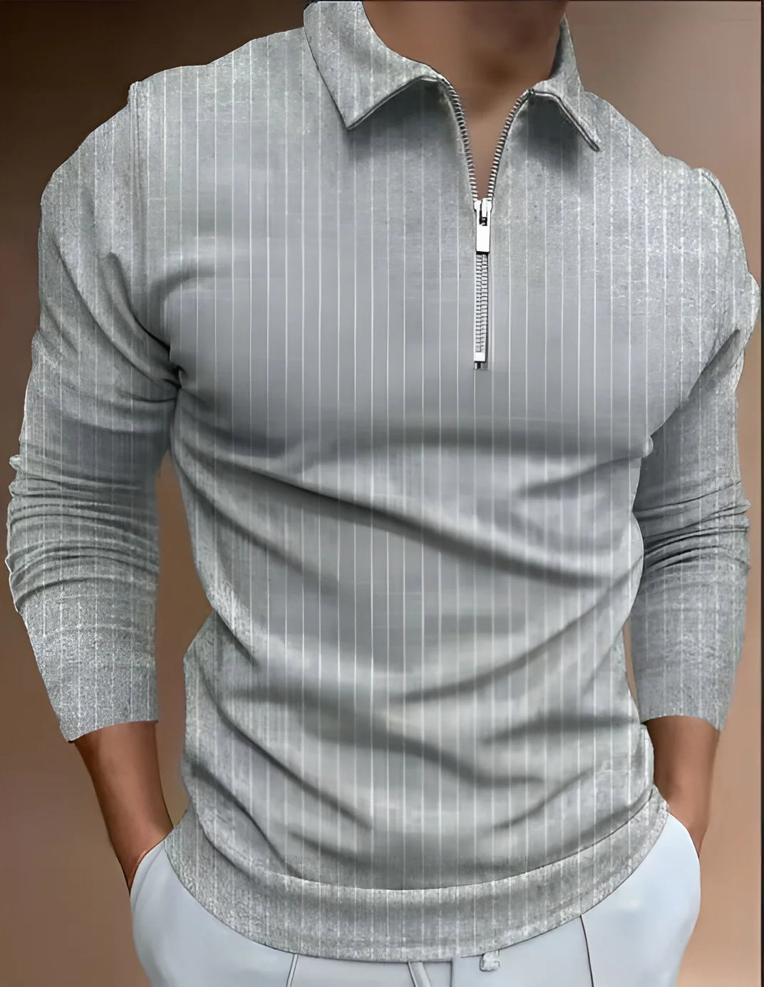 Finley | Polo de Manga Larga con Cremallera