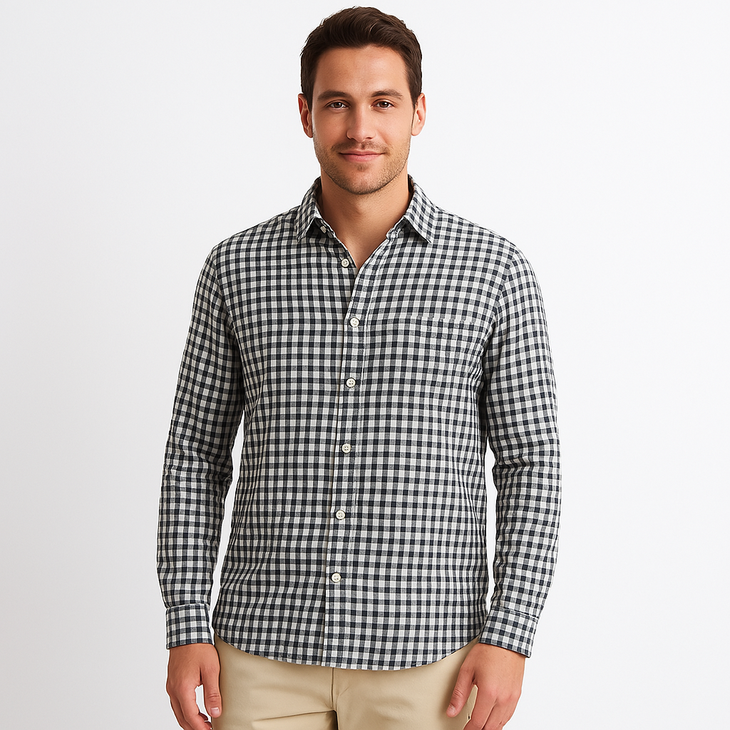 Joaquín - Camisa Casual de Hombre a Cuadros