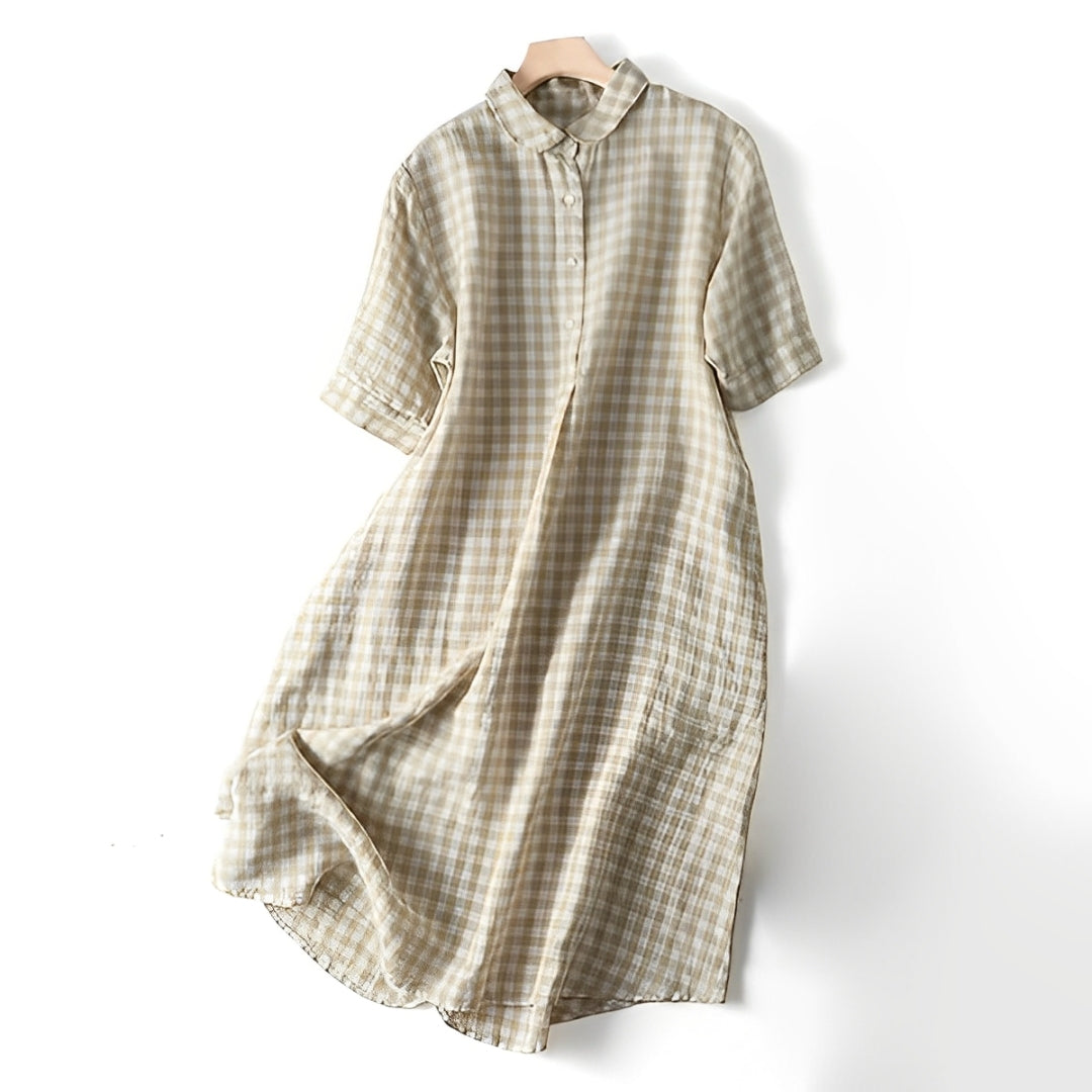 Paloma™ Vestido Camisero de Lino