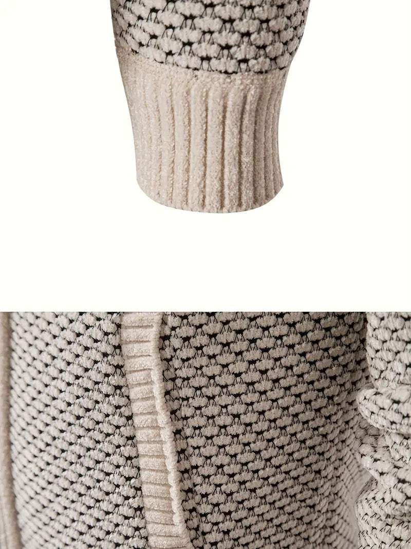 Josep | Cárdigan de cachemira con capucha