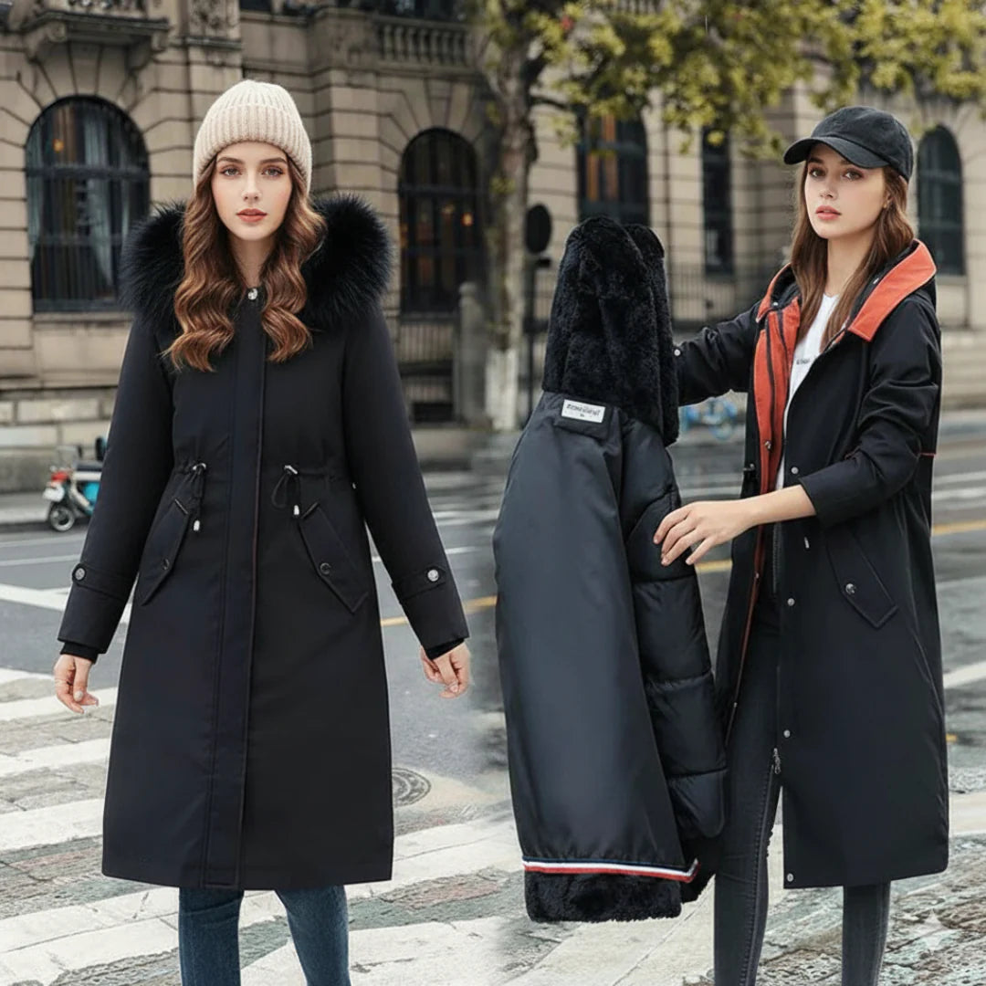 Freya | Chaqueta de invierno para mujer con capucha y cuello suave