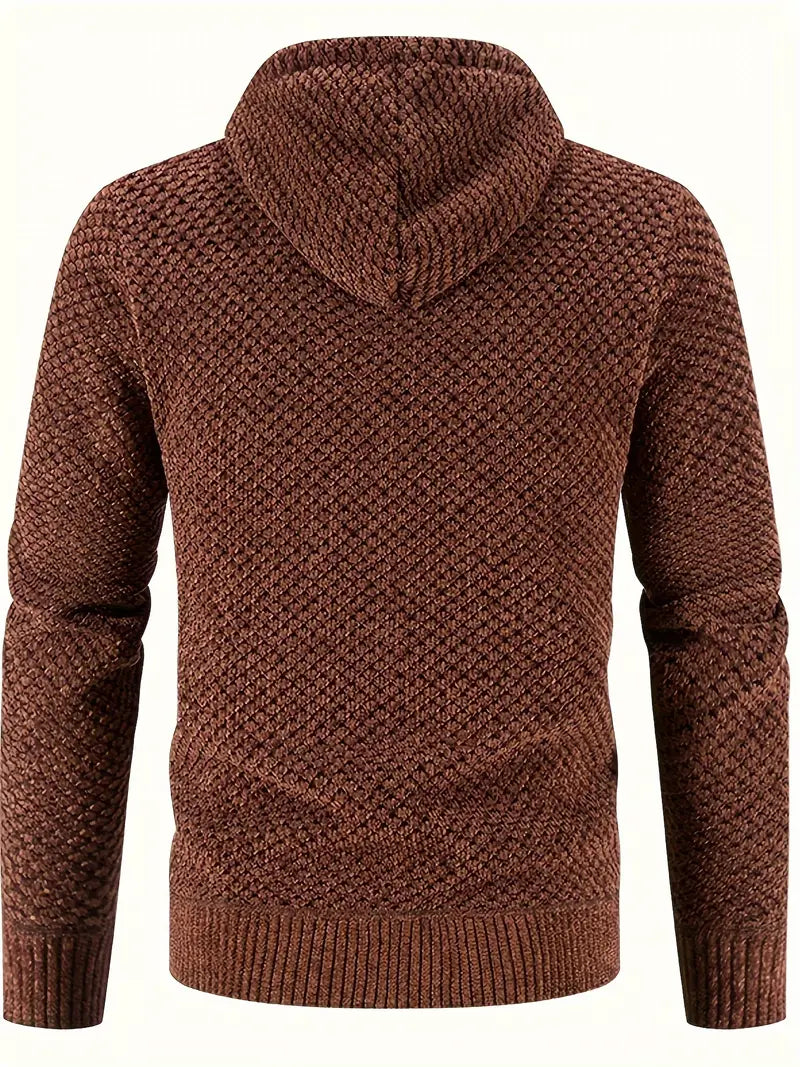 Josep | Cárdigan de cachemira con capucha