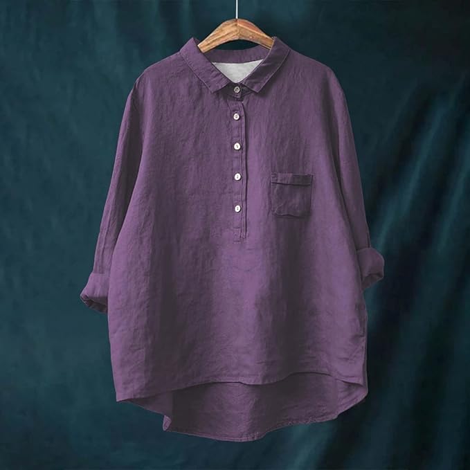 Esmeralda™ Camisa casual de algodón para mujer