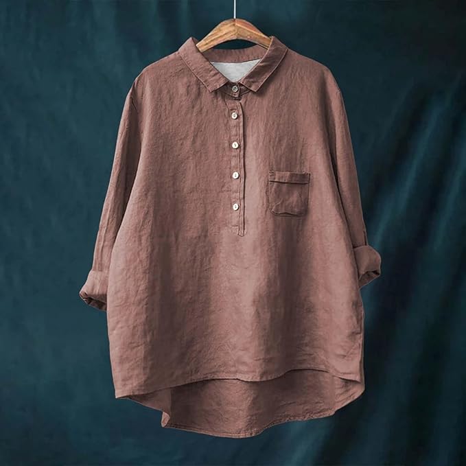 Esmeralda™ Camisa casual de algodón para mujer