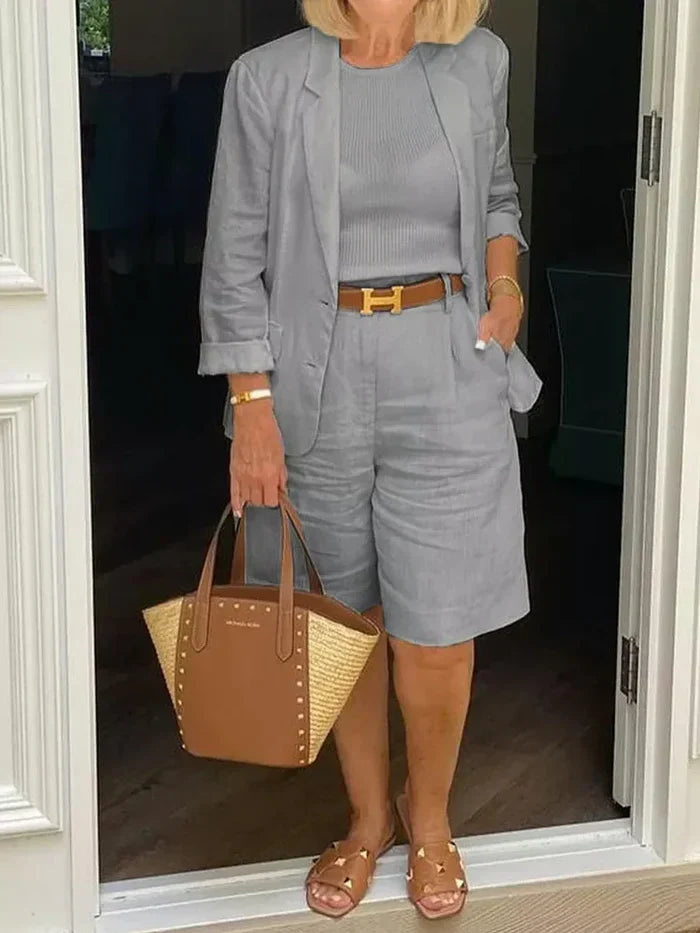 Catherine | Conjunto Chic de Lino 100% Natural