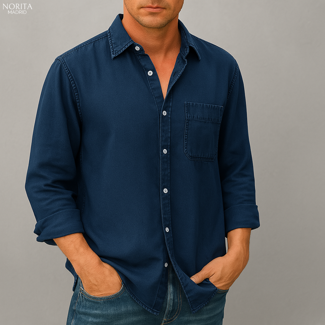 Agustín - Camisa de manga larga casual