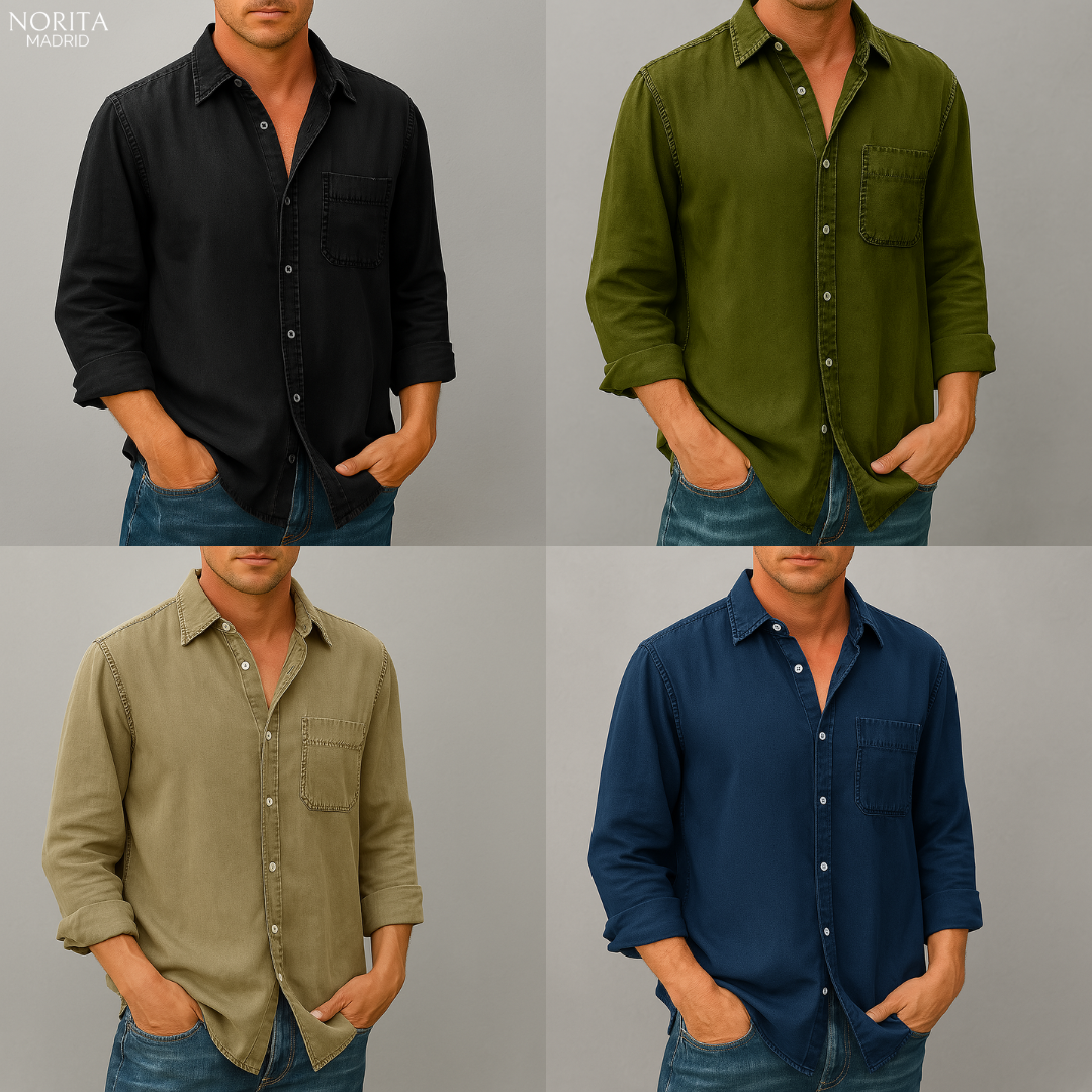 Agustín - Camisa de manga larga casual