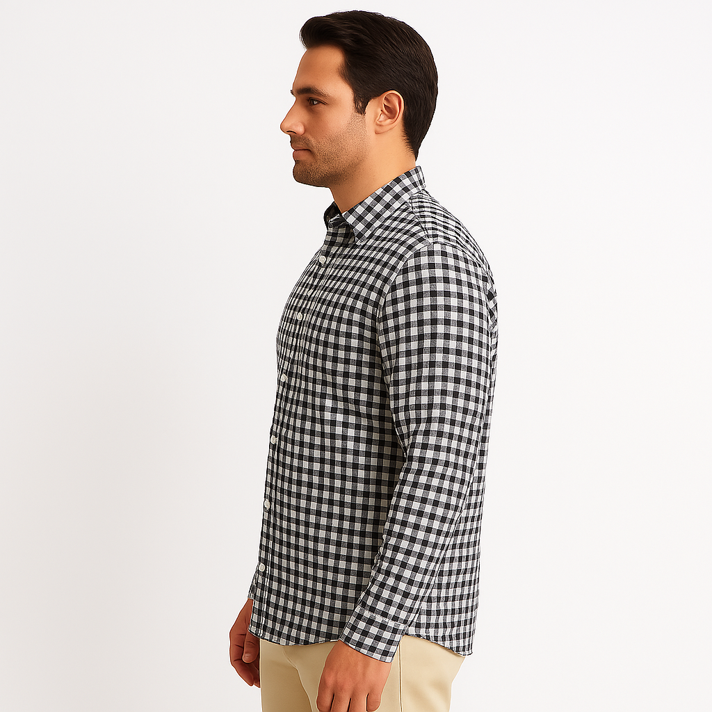 Joaquín - Camisa Casual de Hombre a Cuadros