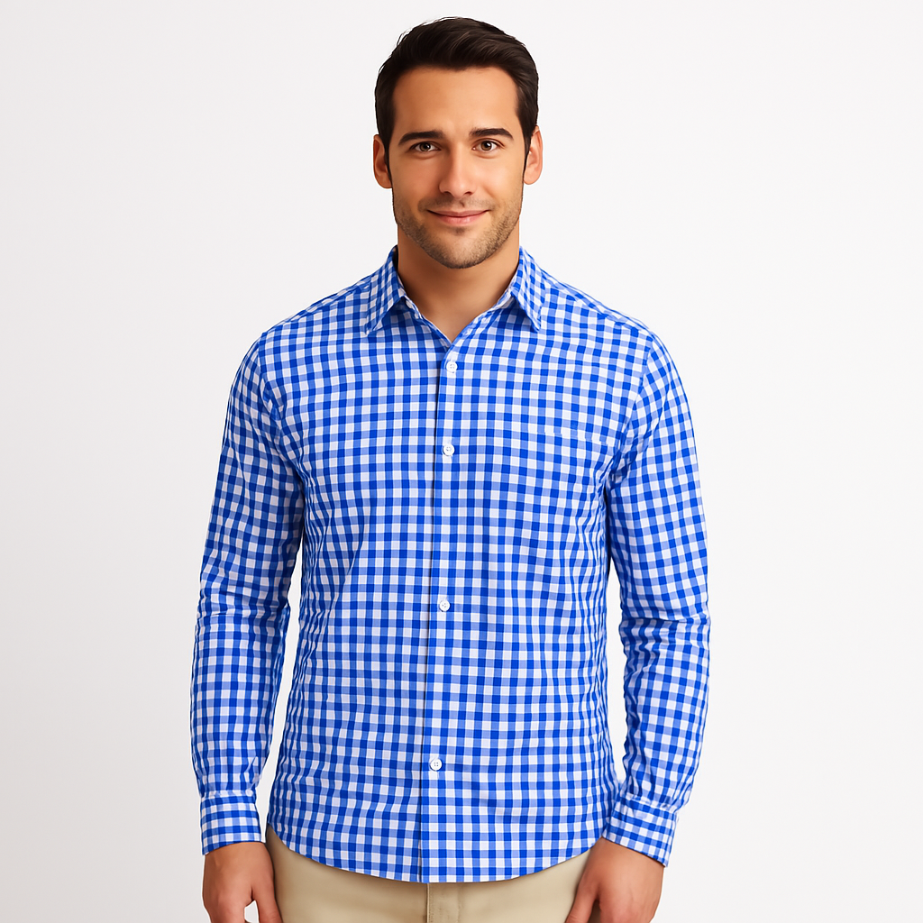 Joaquín - Camisa Casual de Hombre a Cuadros