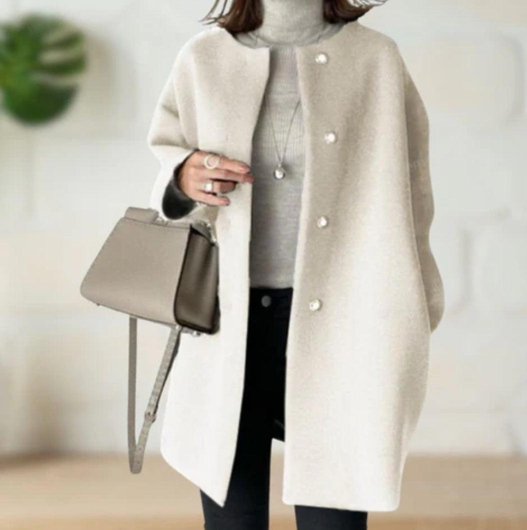 Tiana | Abrigo medio largo elegante para mujer