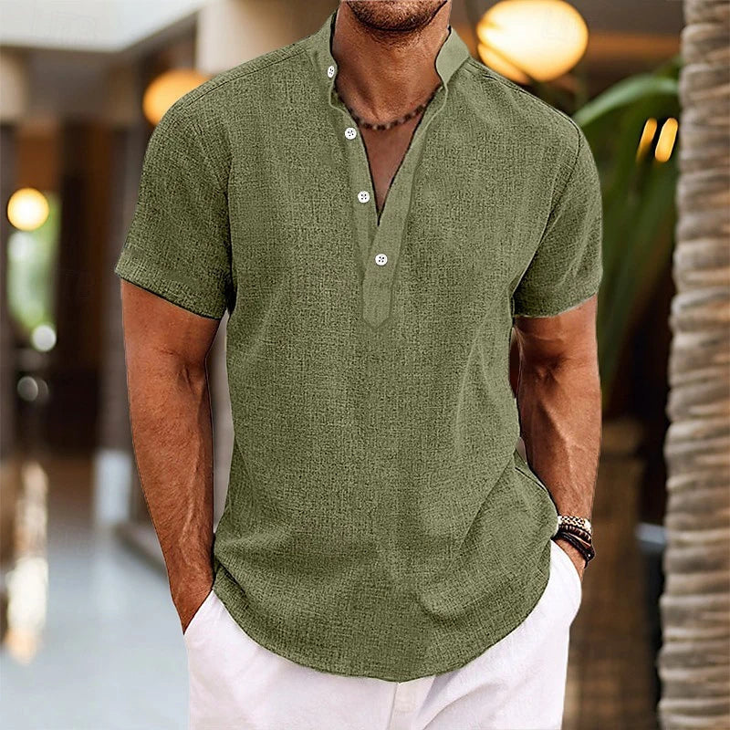 Arsenio™ Camisa Casual Transpirable de Algodón Premium
