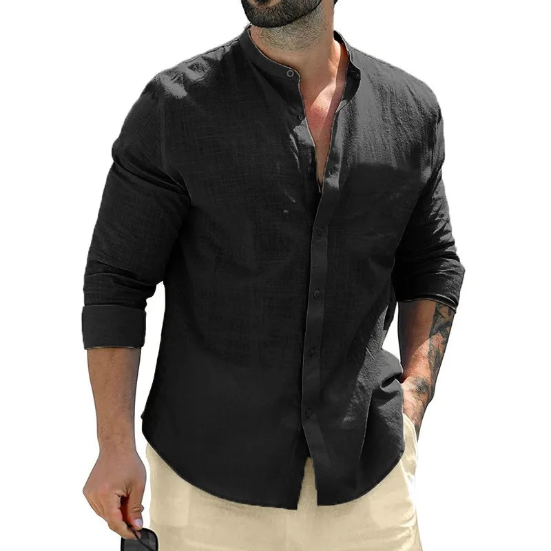 Ernesto™ Camisa Casual Premium de Manga Larga