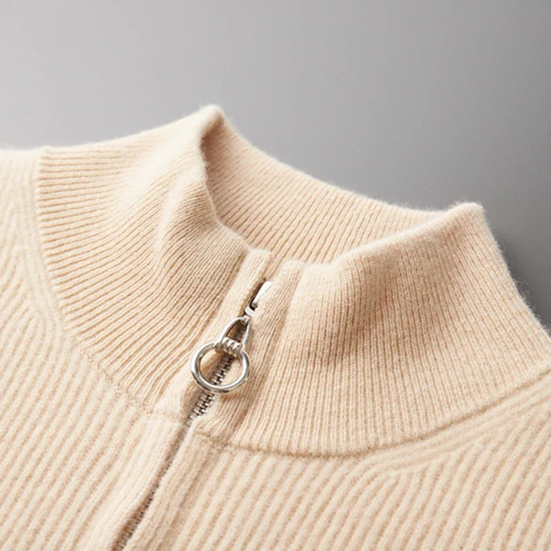 Giovanni Morelli | Men’s 100% Cashmere Full Zip Jumper