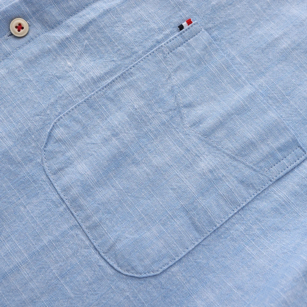 Iván - Camisa de manga larga en lino y algodón para hombre