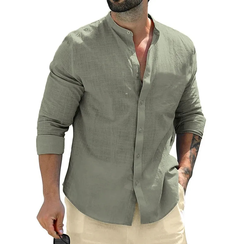 Ernesto™ Camisa Casual Premium de Manga Larga