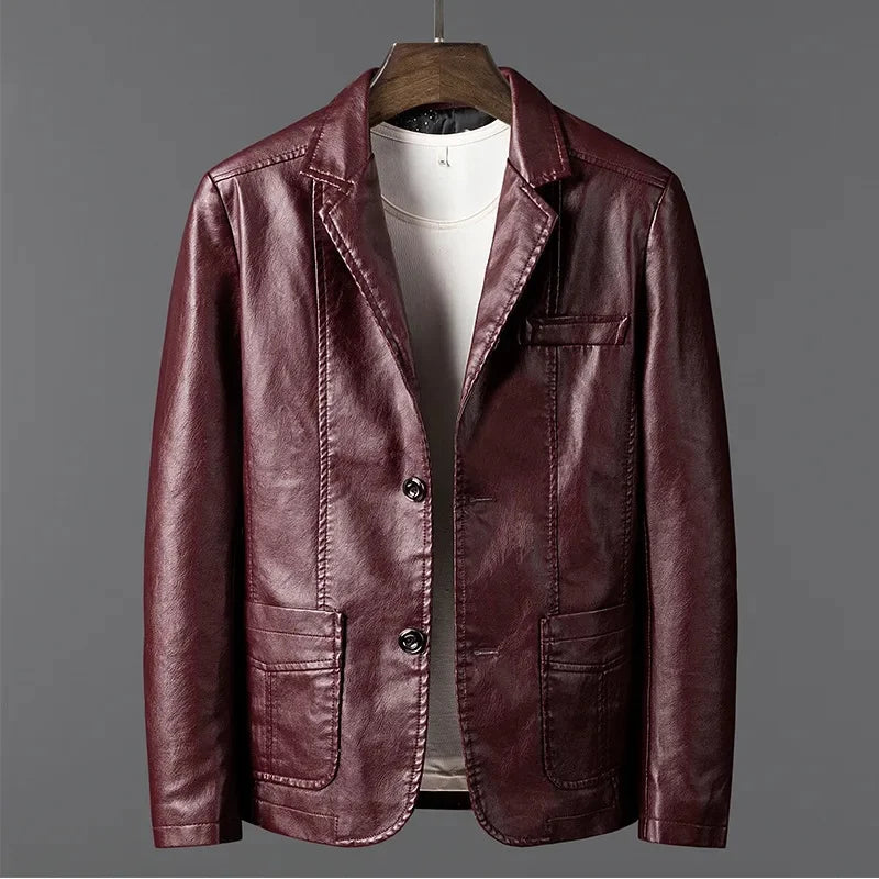 Edison | Chaqueta de cuero vintage para hombre