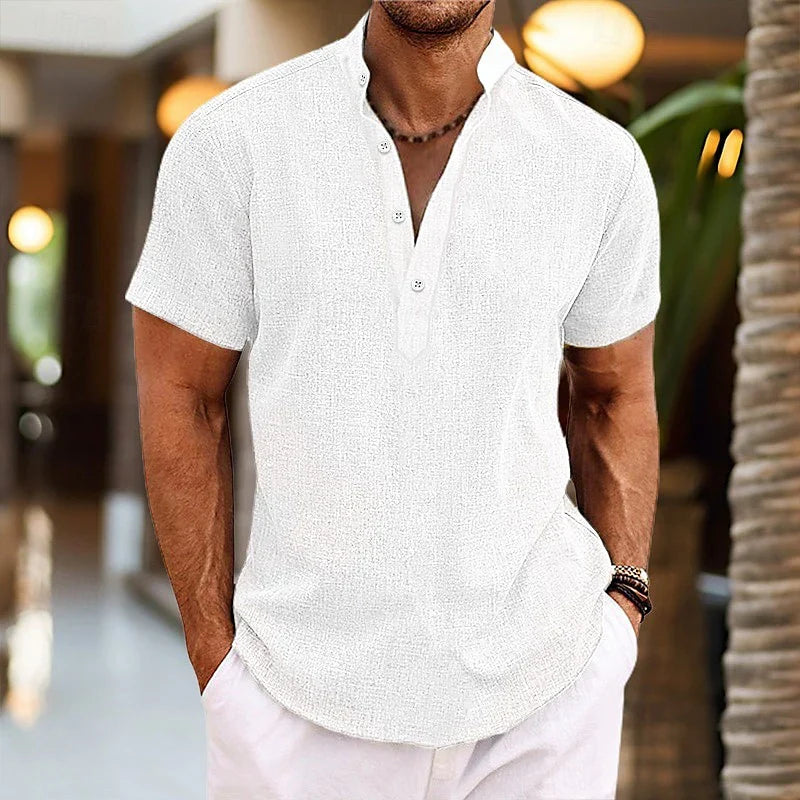 Arsenio™ Camisa Casual Transpirable de Algodón Premium