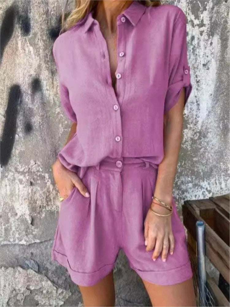 Marisa - Conjunto de lino ligero