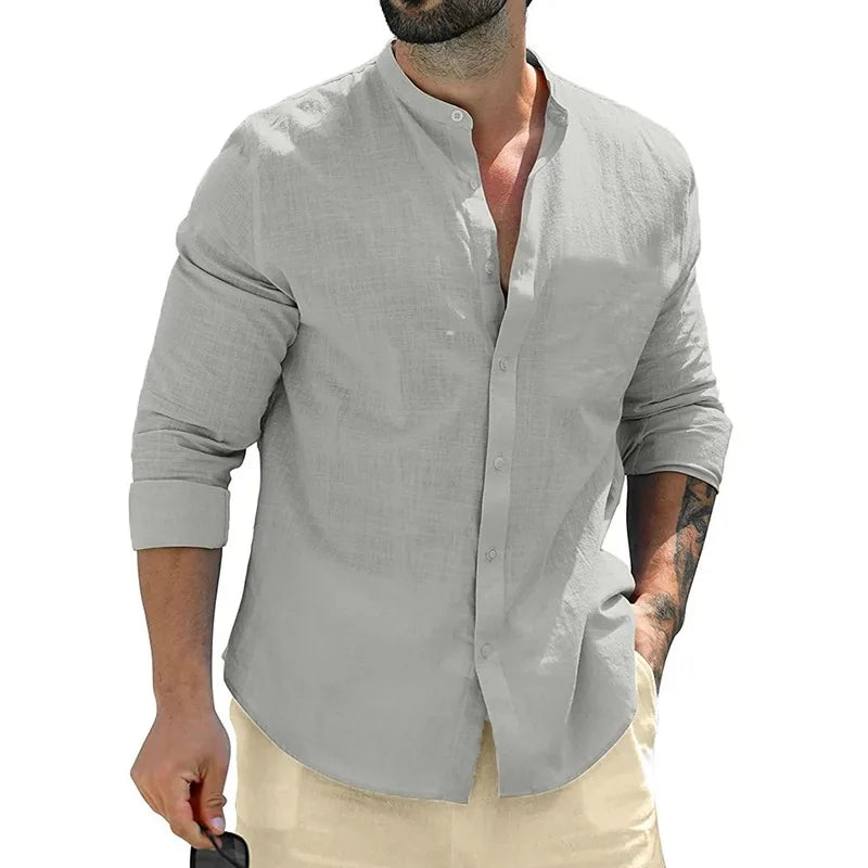 Ernesto™ Camisa Casual Premium de Manga Larga