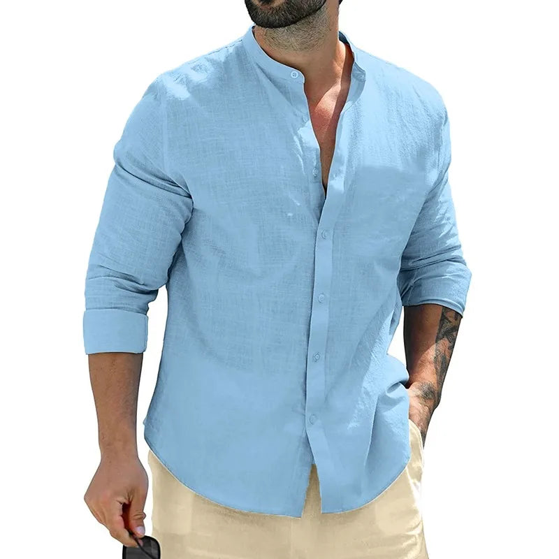 Ernesto™ Camisa Casual Premium de Manga Larga