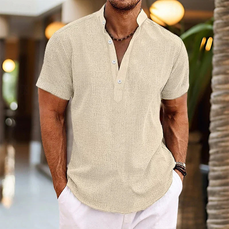 Arsenio™ Camisa Casual Transpirable de Algodón Premium