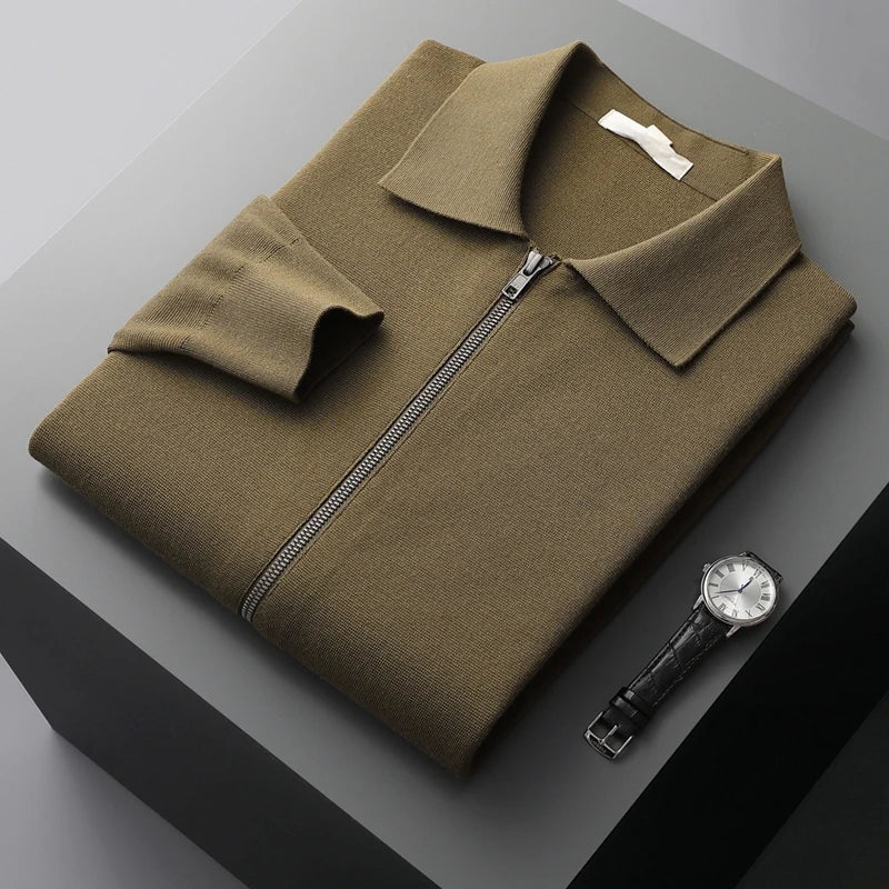Alexander | Chaqueta de punto de cachemir con cremallera para hombre